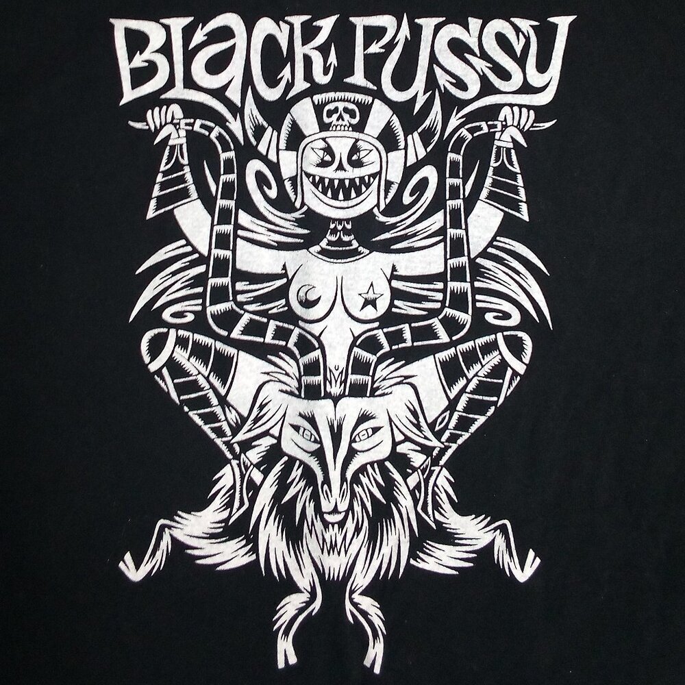 Rare Vintage Black Pu$$Y Psychedelic Stoner Rock T-Shirt